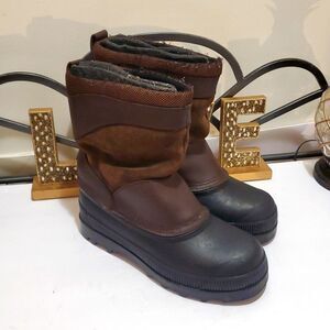 Steel Shank Men's Leather Wool Black Brown Waterproof Work Boots Sz 7 Industrial